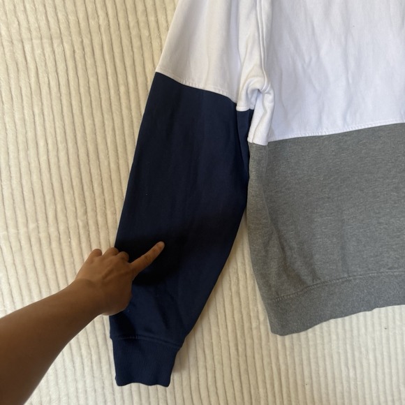 Harry Potter Ravenclaw Universal Studios Color Block Crewneck Sweatshirt Sz L - Picture 14 of 15